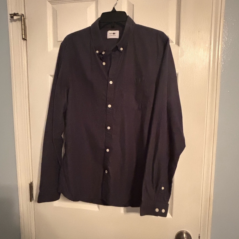 NNo7 Classic Navy Button-Down Shirt